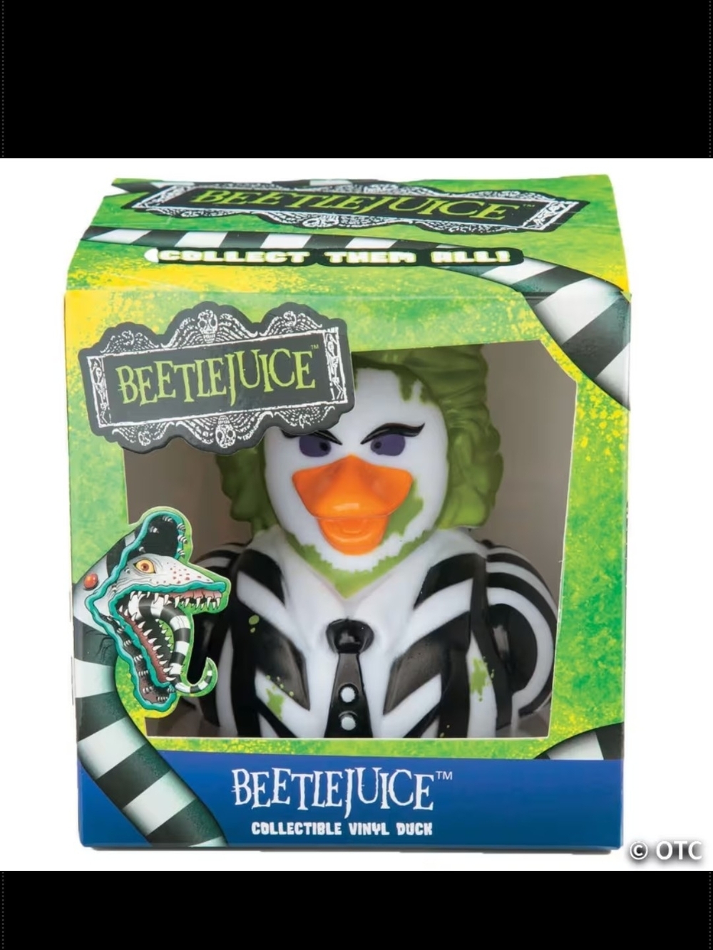 Beetlejuice Collectible Vinyl Rubber Duck - Green Black White